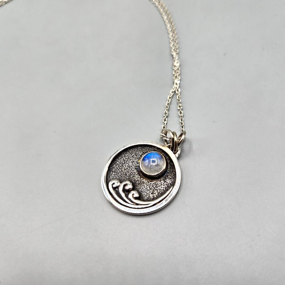 Cross Jewelers Moonlight on the Sea Pendant Necklace